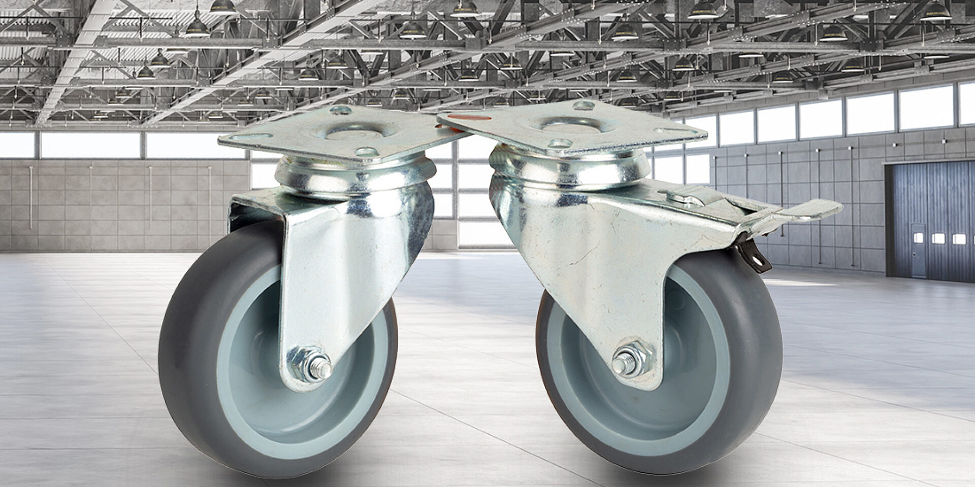 Gray Rubber Casters Warehouse web