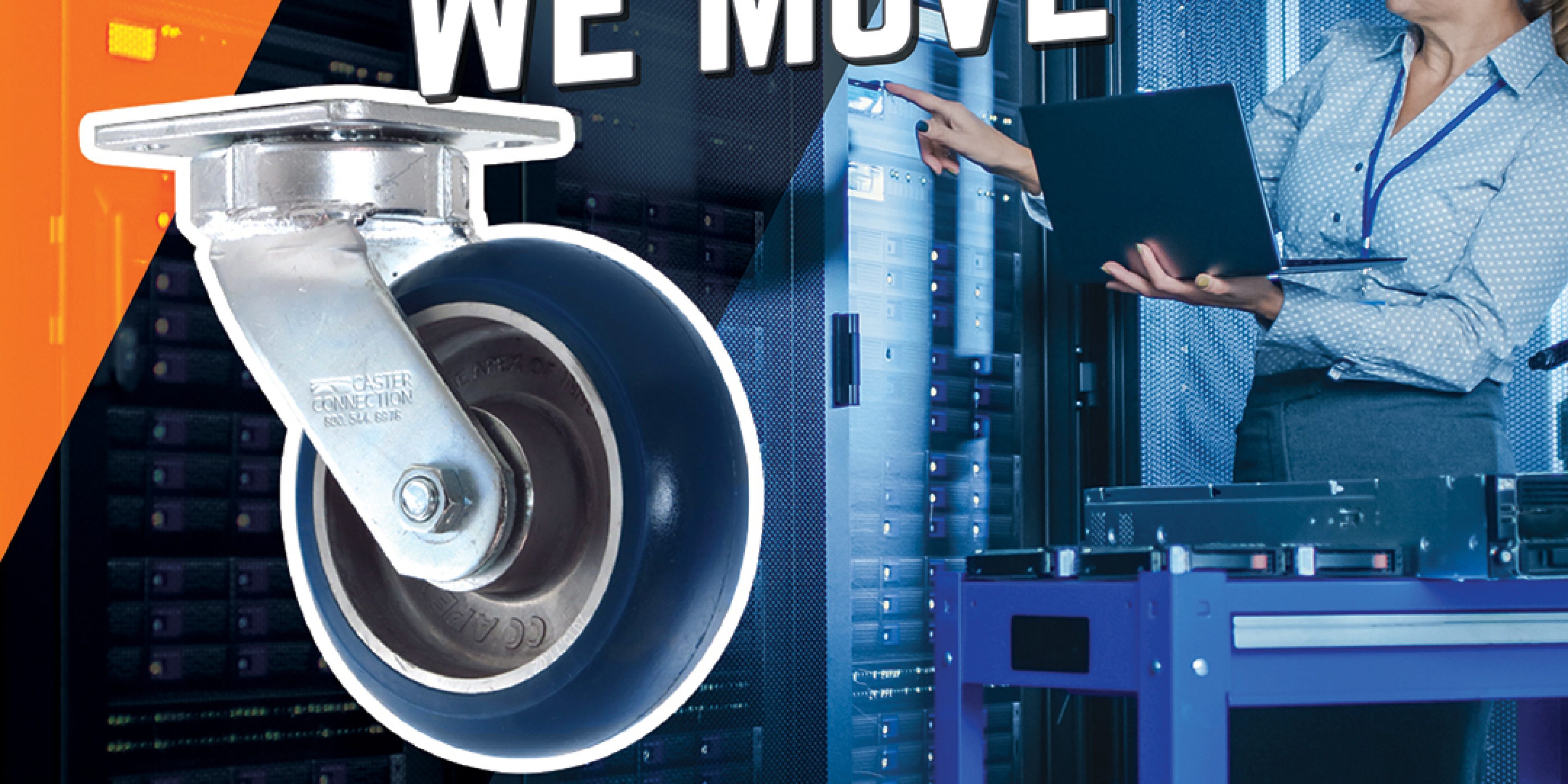 Data Rack Castor Top Social Media Data Center Gets Customized ESD Caster Treatment ...