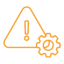 Equipment Failure Icon Orange