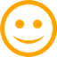 Happy Orange Icon