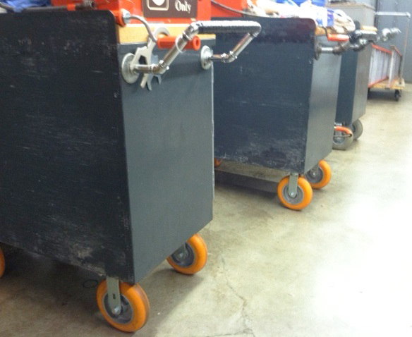 Healthcare Maintenance Carts with CC Apex Casters