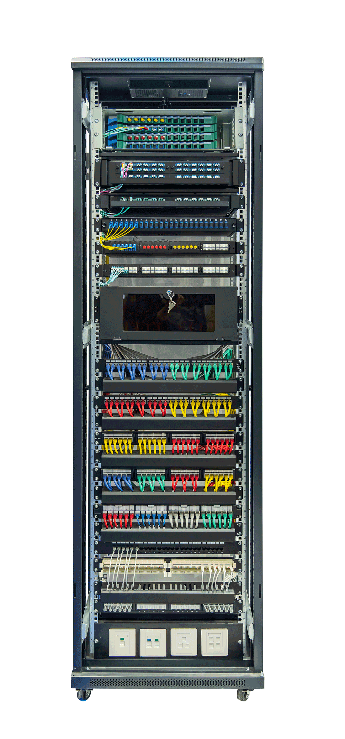 Server Rack with Casters