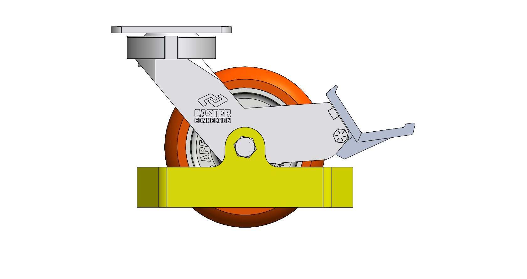Toe Guards and Brush Guards for Casters Caster Connection