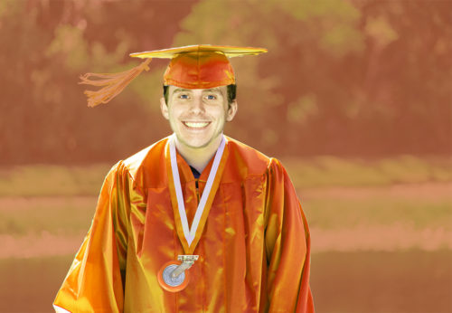 Caster Graduation Orange Austin