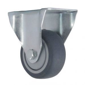 3" Stainless Steel Thermoplastic Rubber Rigid Caster