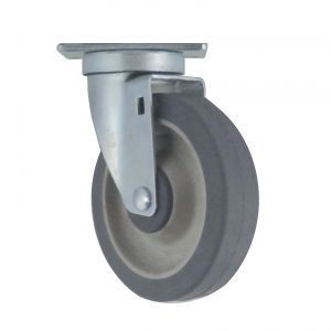 5" Stainless Steel Thermoplastic Rubber Swivel Caster