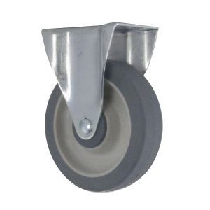 5" Stainless Steel Thermoplastic Rubber Rigid Caster