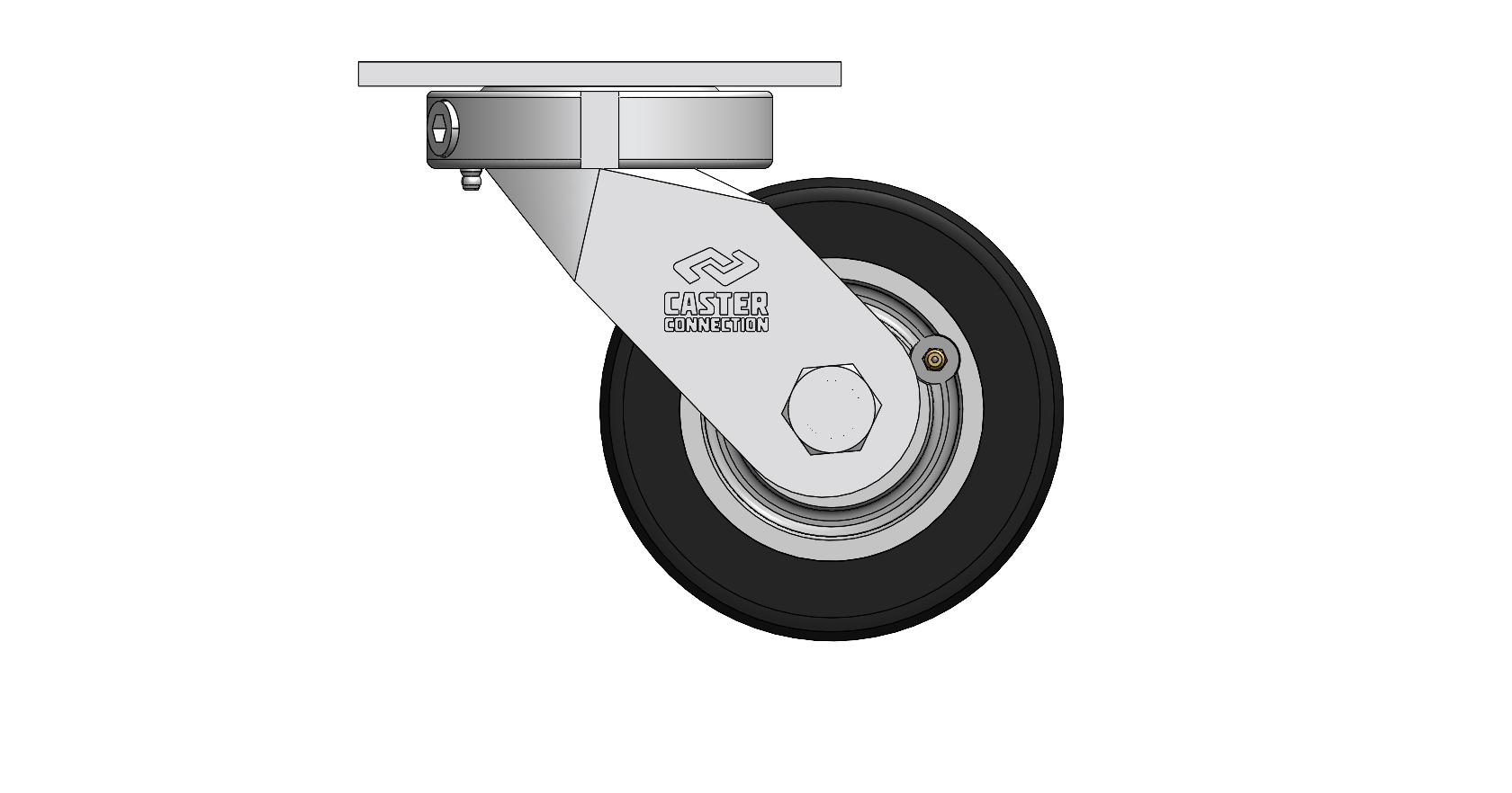 6" CC Dynamo 95A Heavy Duty Kingpinless Swivel Caster
