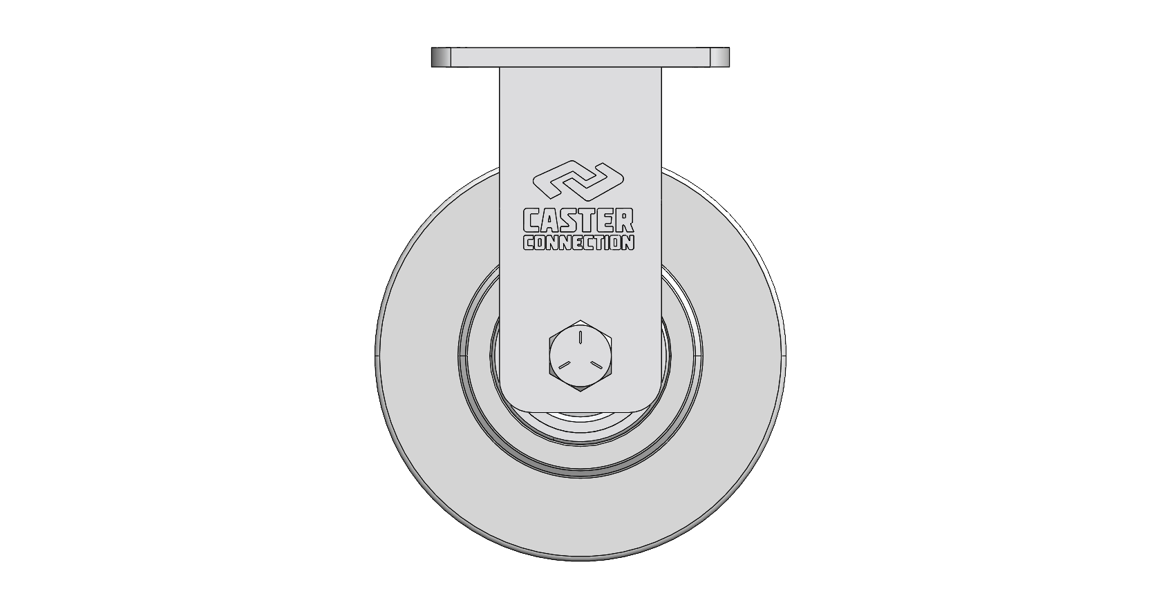 10" CC Juggernaut Cast Nylon Rigid Caster