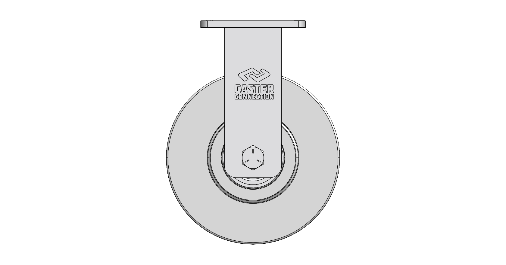 12" CC Juggernaut Cast Nylon Rigid Caster