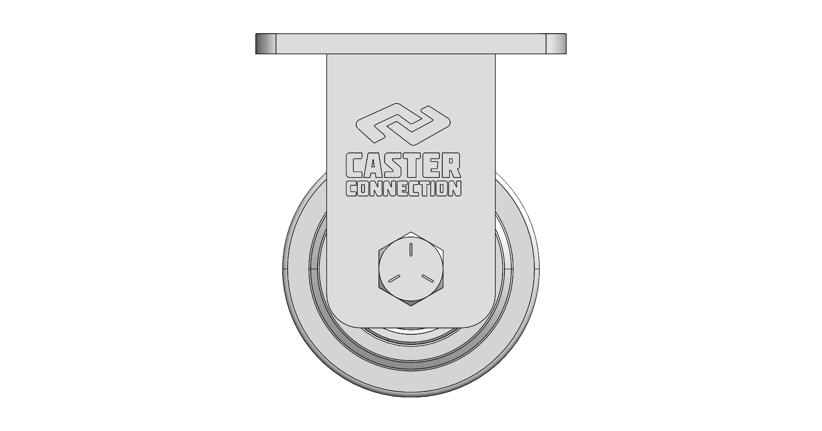 6" CC Juggernaut Cast Nylon Rigid Caster