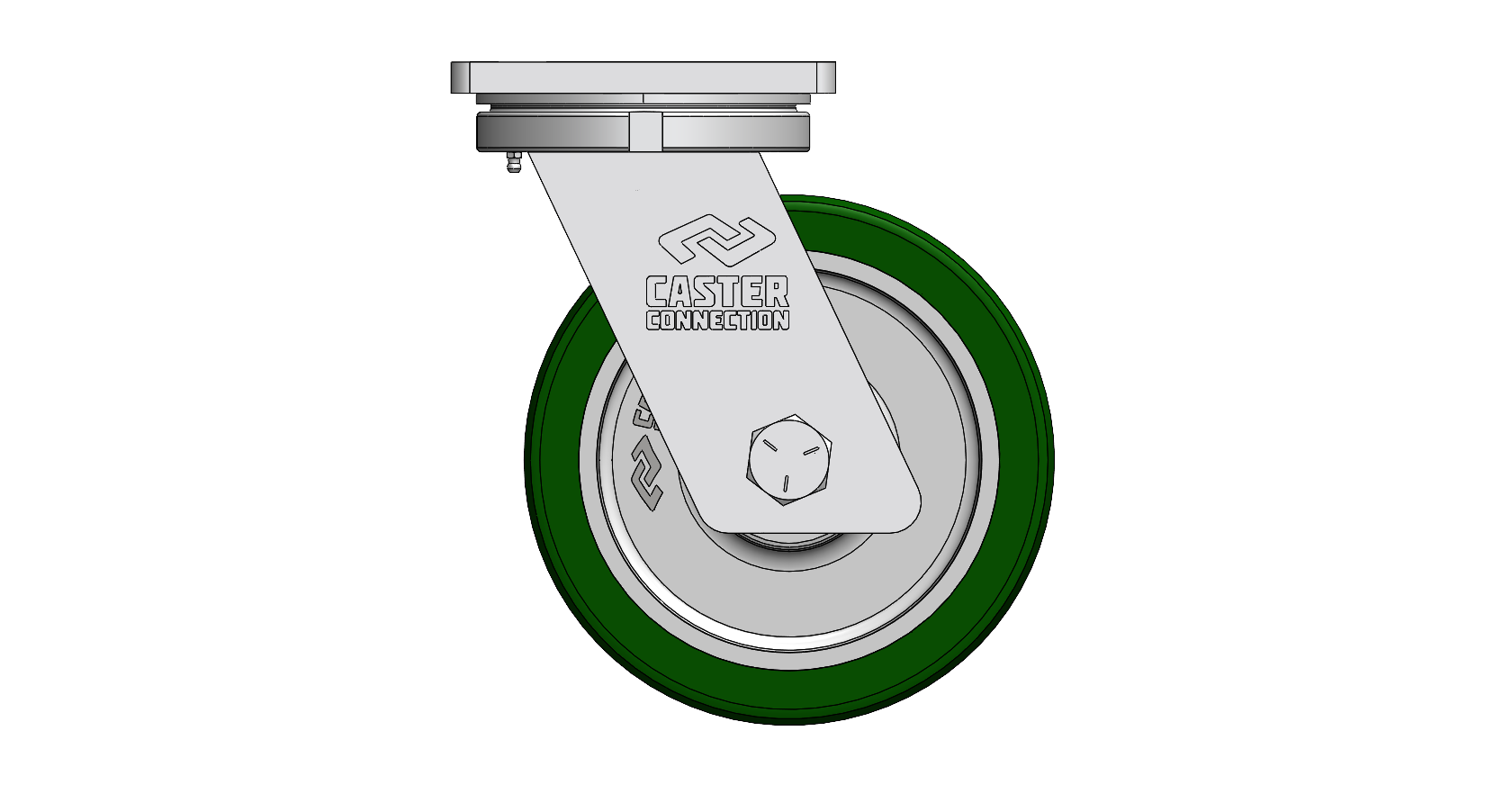 10" CC Dynamo 70D Heavy Duty Forged Kingpin Swivel Caster