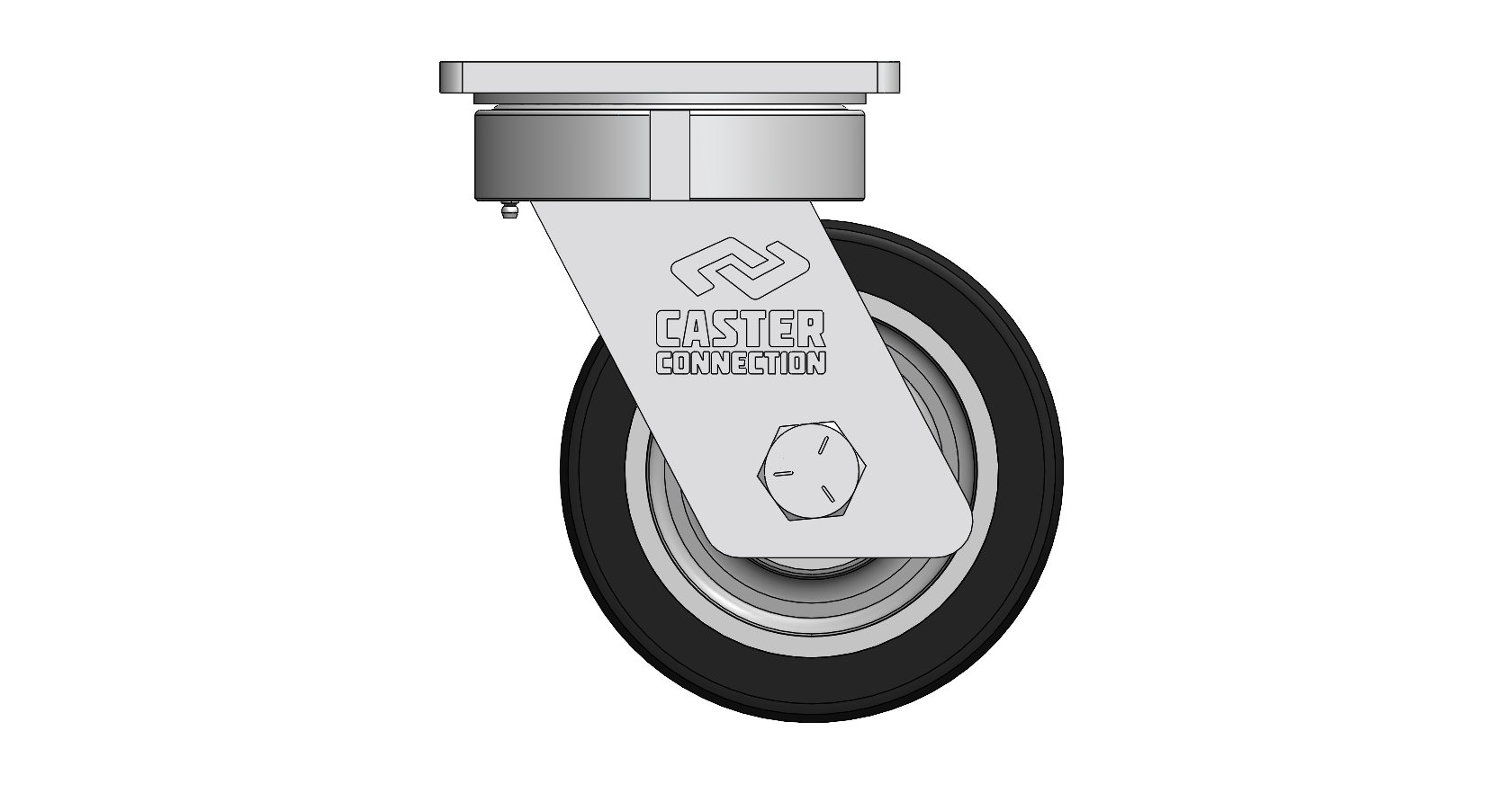 8" CC Dynamo 95A Heavy Duty Forged Kingpin Swivel Caster