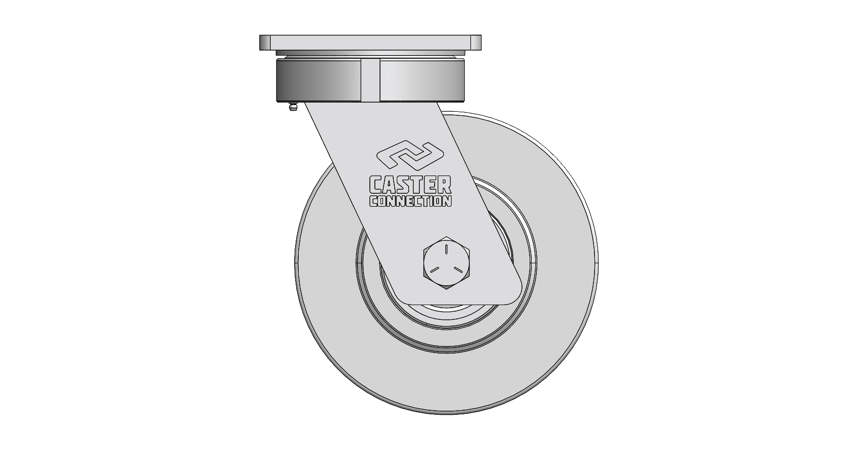 10" CC Juggernaut Cast Nylon Kingpinless Swivel Caster