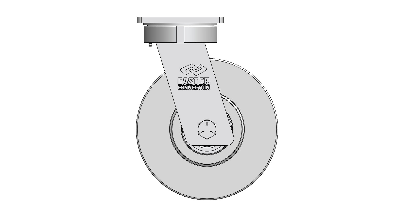 12" CC Juggernaut Cast Nylon Kingpinless Swivel Caster