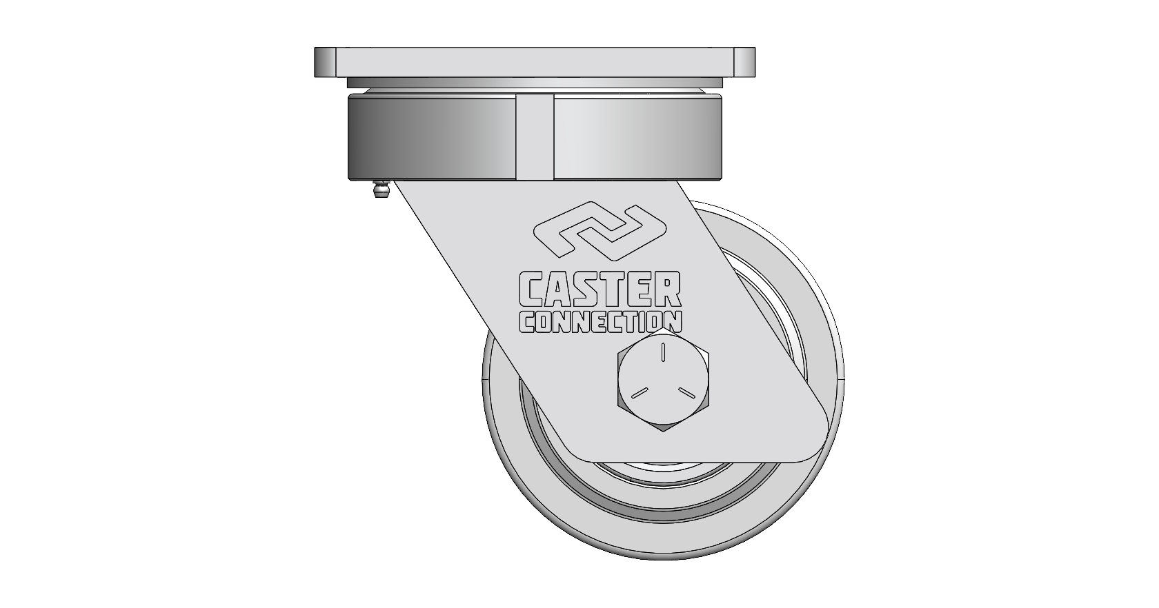 6" CC Juggernaut Cast Nylon Kingpinless Swivel Caster