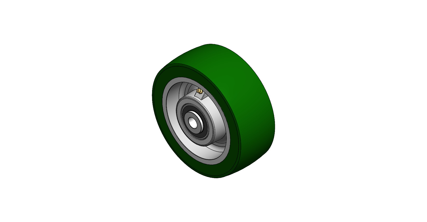 8" CC Dynamo (70D) Heavy Duty Wheel with Top Hats