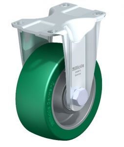 4" X 1-9/16"  polyurethane-elastomer Rigid Caster