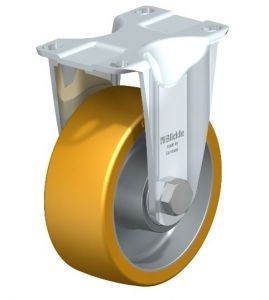 4" X 1-9/16"  polyurethane-elastomer Rigid Caster