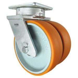 10" CC Stout HD Kingpinless Dual-Wheel Swivel Caster