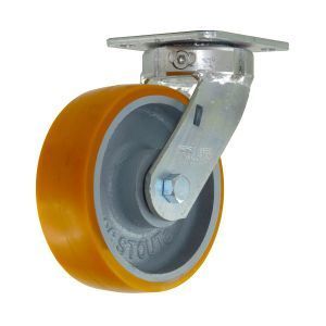 6" CC Stout HD Kingpinless Swivel Caster w/ Extended Swivel Lead