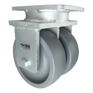6" CC Nylex Dual-Wheel Rigid Caster