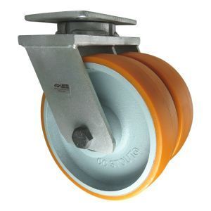 10" CC Stout HD Kingpinless Dual-Wheel Swivel Caster