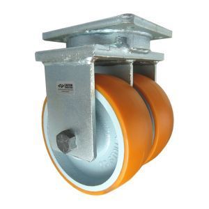 8" CC Stout HD Dual-Wheel Rigid Caster