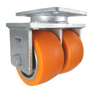 6" CC Stout Dual-Wheel Rigid Caster