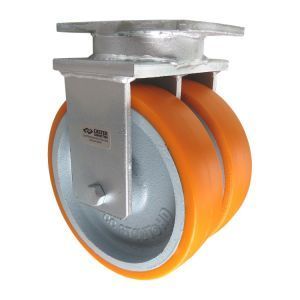 8" CC Stout HD Dual-Wheel Rigid Caster